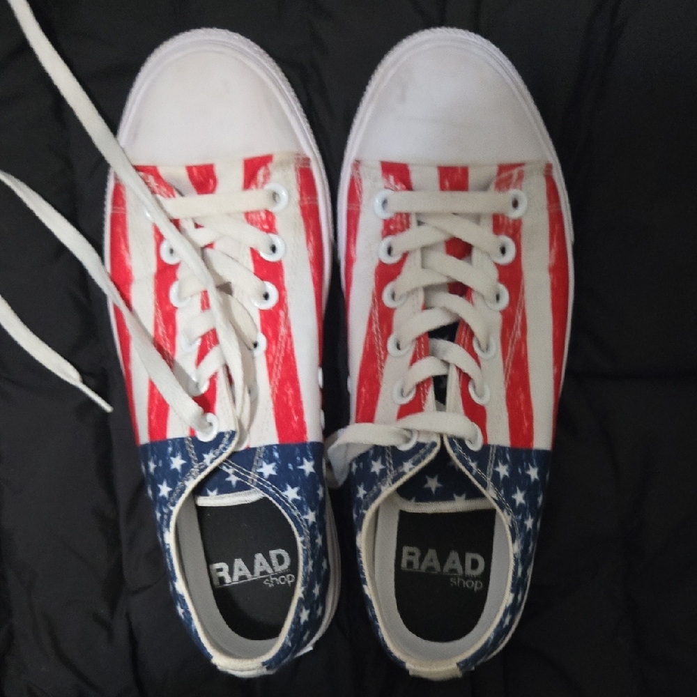 RAAD Women's Patriotic Sneakers - Red, White, and Blue